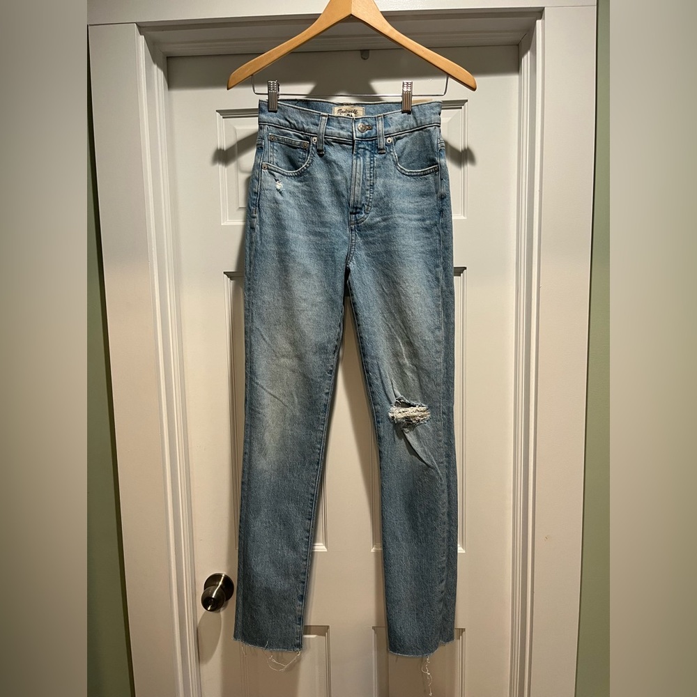 Madewell The Tall Perfect Vintage Jean in Coney Wash: Destroyed Edition